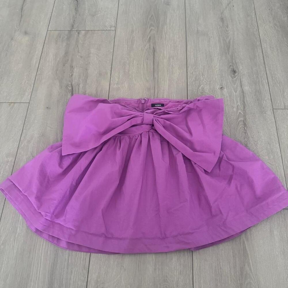 Express purple bow blouse a